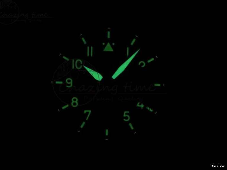 MIROTIME 0405 Big Pilot IW501005 Real Bronze ZF 1:1 Best Edition Black Dial on Brown Leather Strap A Sleek 7192